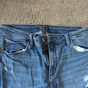 Abercrombie & Fitch Distressed Blue Boyfriend Jeans